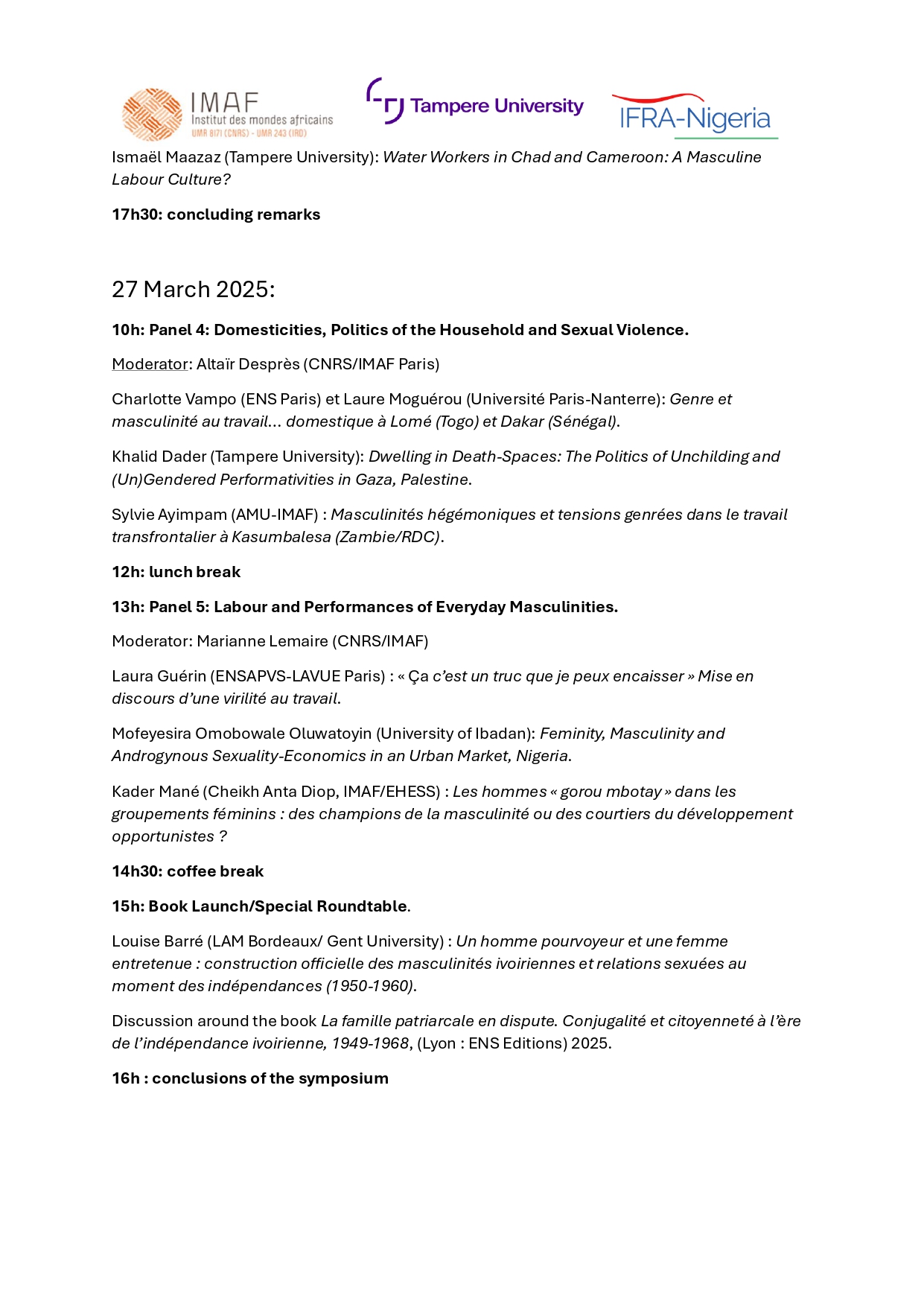 Working with Masculinities programme ENG 2