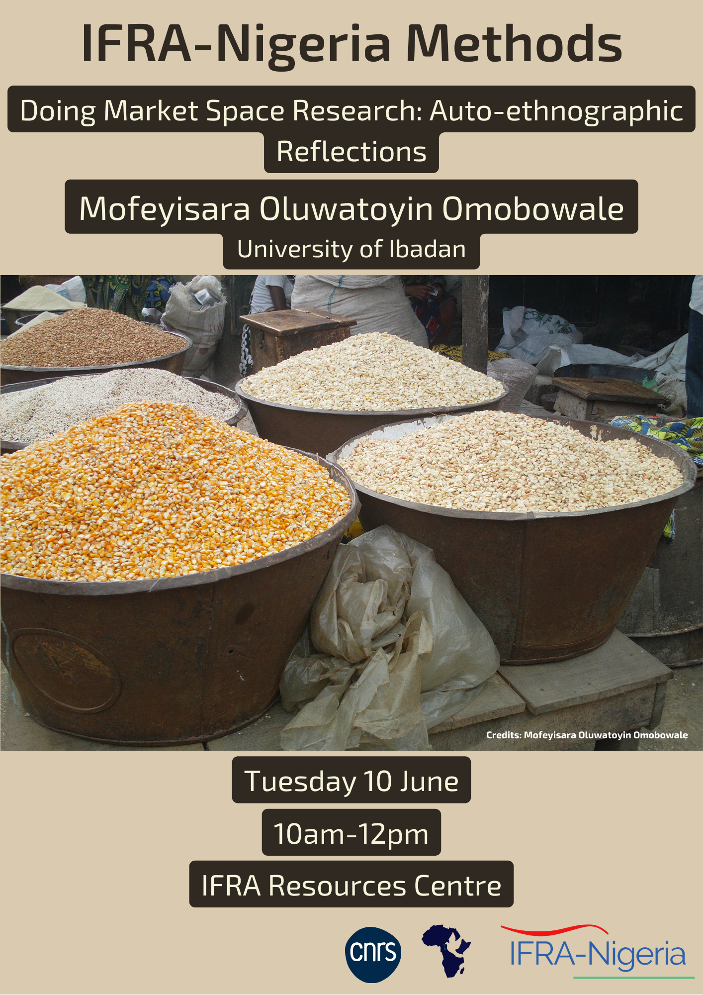 Methodological Seminar - Doing market space research: auto-ethnographic reflections - Dr Mofeyisara Oluwatoyin Omobowale