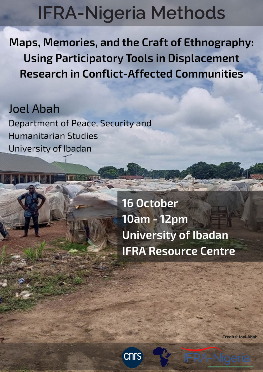 Methodological seminar "Maps, Memories, and the Craft of Ethnography: Using Participatory Tools in Displacement Research in Conflict-Affected Communities"