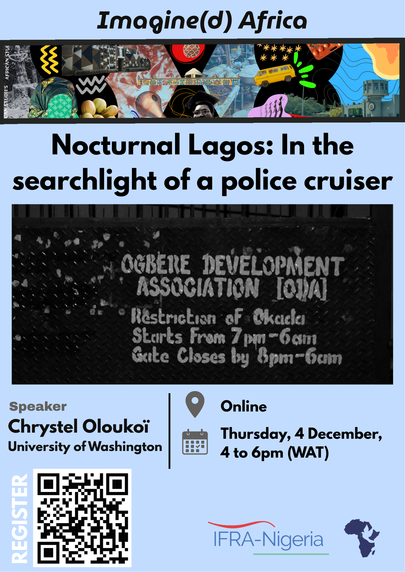 Conference "Nocturnal Lagos: In the searchlight of a police cruiser"