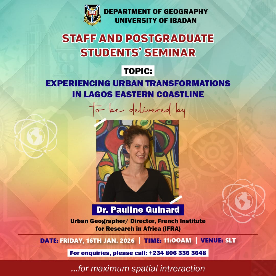 Invitation - Seminar "Experiencing Urban Transformations in Lagos Eastern Coastline"
