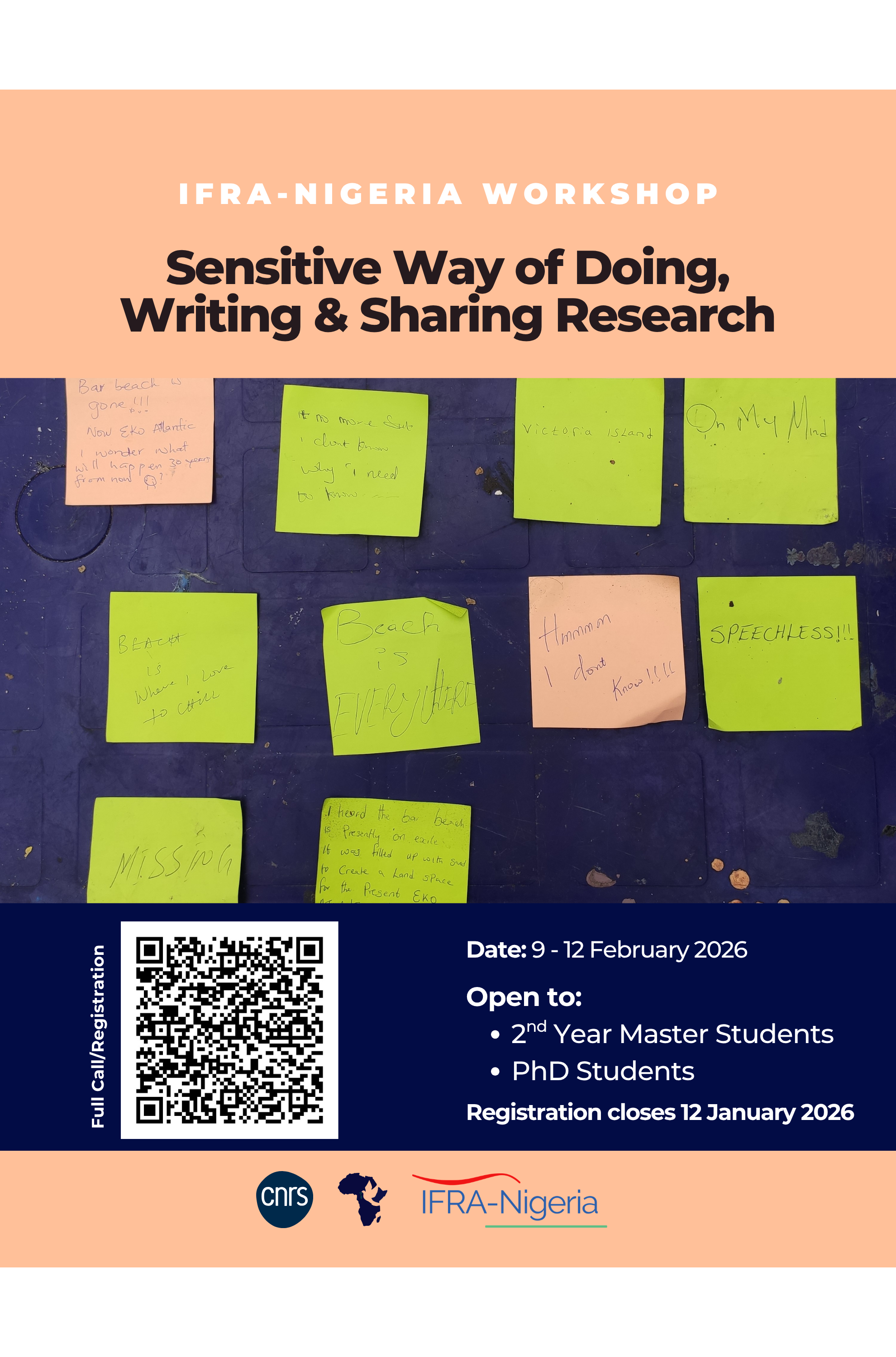 Workshop "Sensitive ways of doing, writing and sharing research"